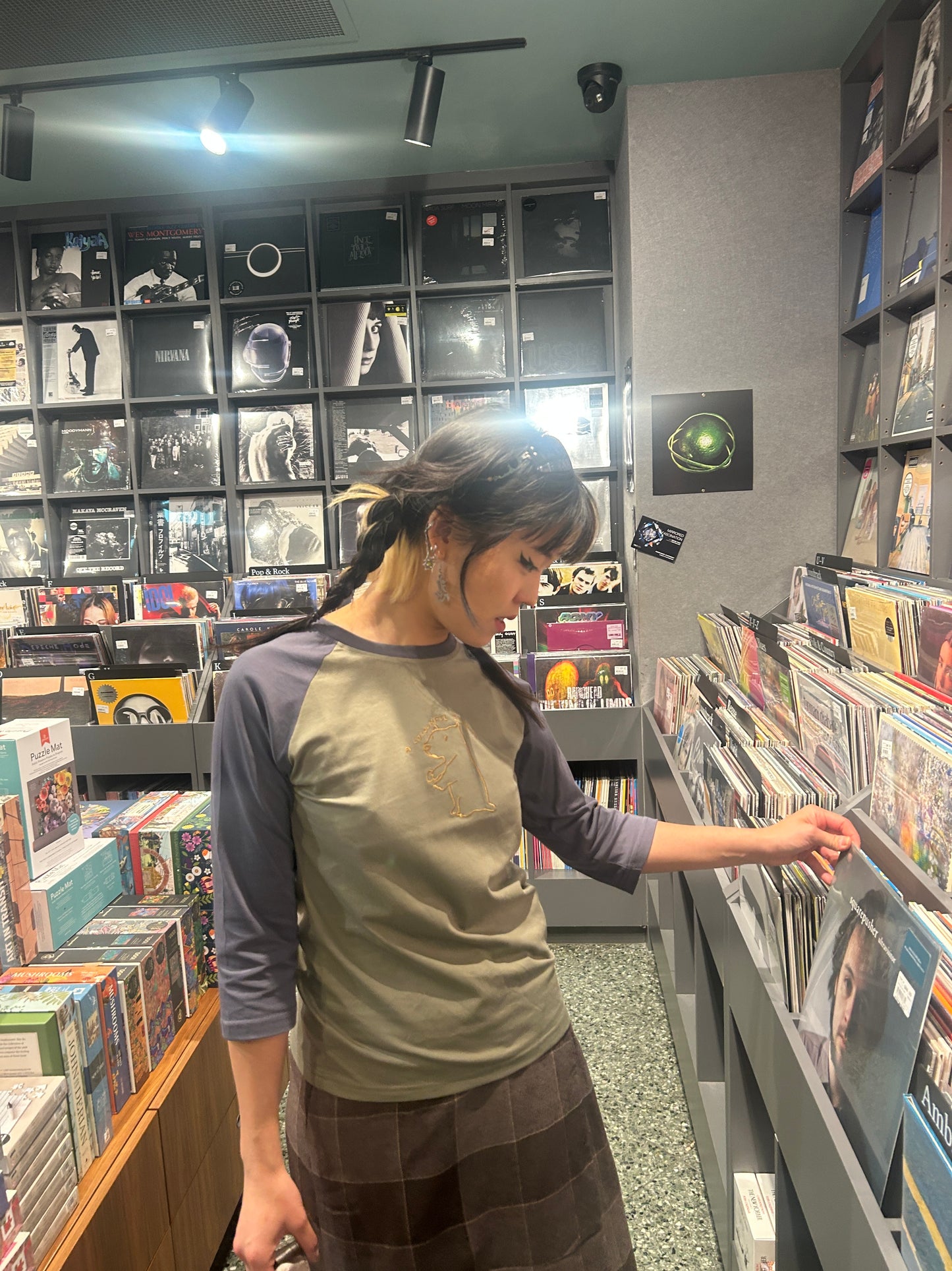 A Colourful Storm Capybara Three-Quarter Raglan Tee
